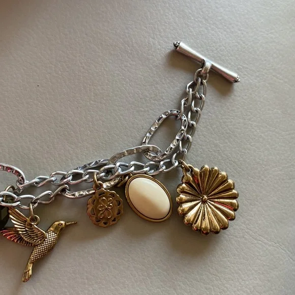 Lucky Brand double chain charm bracelet - Picture 5 of 7